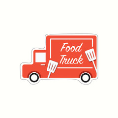 Food truck vector illustration