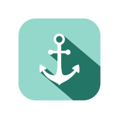 anchor icon with long shadow