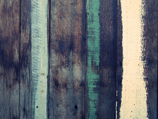 Obraz premium Old wood with accent green color