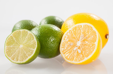 Fresh limes and lemons