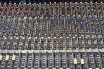 Obraz premium Mixer soundboard
