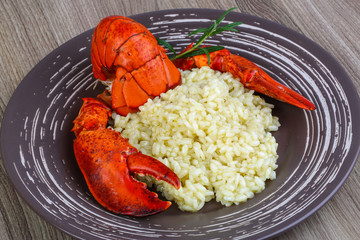 Risotto with lobster