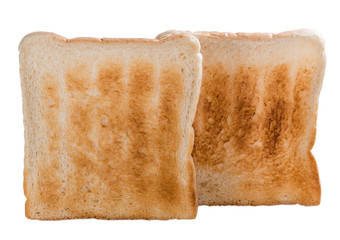 Sliced Toast Bread over white