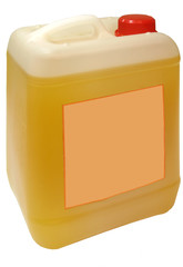 Oil in a plastic canister