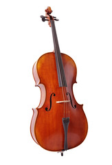 Fototapeta na wymiar Cello isolated on white background