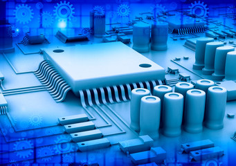Circuit board background..