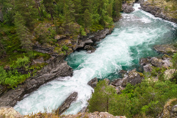 Highland rapid river Rauma, Norway