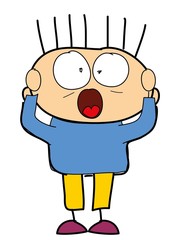 Children's drawing of doodle boy