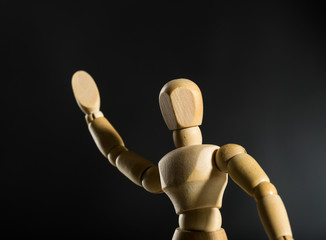 Human wood manikin