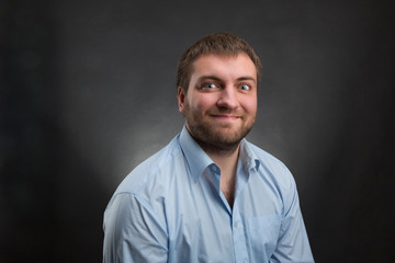 Fototapeta premium Smiling bearded man