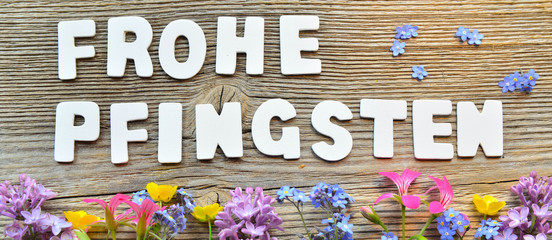 Frohe Pfingsten banner