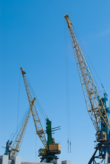 Fototapeta na wymiar Cargo cranes