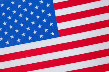 Close up of the United States of America Flag