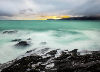 Fototapeta premium dramatic winter seascape