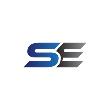 Simple Modern letters Initial Logo se