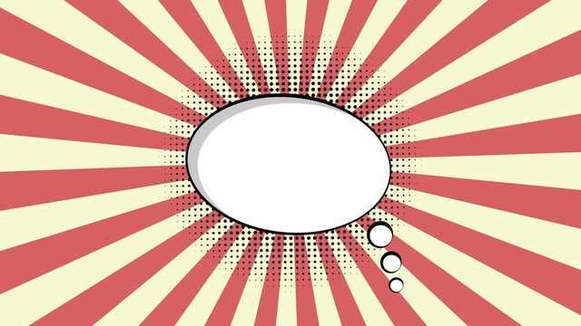 cartoon spech bubble with place for text full hd 1080p cgi render animation 2d flat