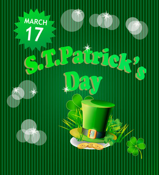 St. Patrick's Day - vector greeting card