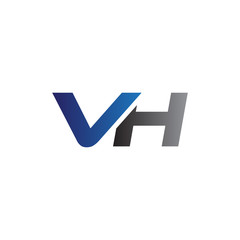 Simple Modern letters Initial Logo vh