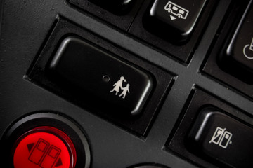 button to open door on school bus