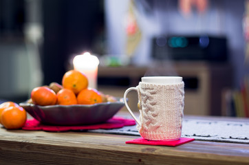 Kubek gorącej herbaty