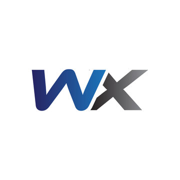 Simple Modern letters Initial Logo wx