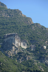Fototapeta na wymiar Simonopetra monastery, Mount Athos, Athos, Halkidiki, Greece