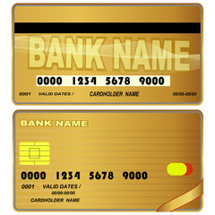 Templates of credit cards design.