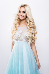 Beauty fashion model girl with bright makeup