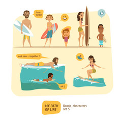 Summer characters collection