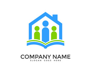 Home Schooling Logo Design Template