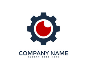 Gear Eye Logo Design Template