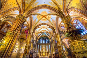 Zelfklevend Fotobehang Boedapest, Mathias-kathedraal, Hongarije © Luciano Mortula-LGM