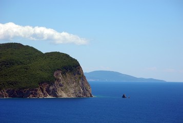 Fototapeta na wymiar Mountains near the sea.