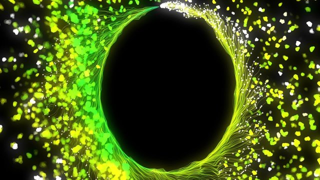 abstract empty particles bokeh circle cgi fullhd 1080p animation background 