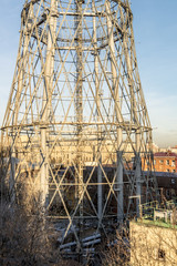 Television tower in Moscow on repairs
