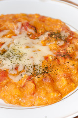 Balkan traditional tomato and paprika stew