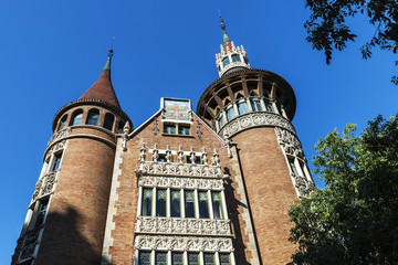 Fototapeta premium The Punxes house, Barcelona, Spain