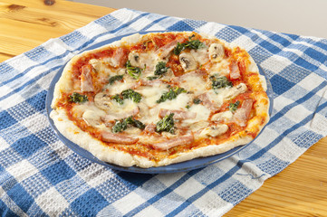 Fresh baked homemade pizza