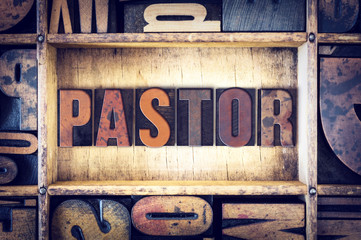 Pastor Concept Letterpress Type