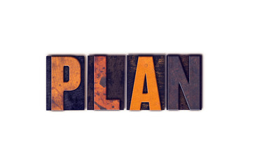 Plan Concept Isolated Letterpress Type