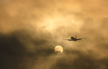 Airplane silhouette