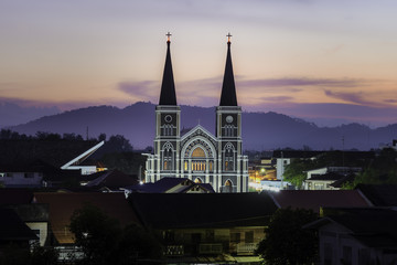 Fototapeta premium Chapel in old town at Chanthaburi