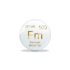 Periodensystem Kugel - 100 Fermium