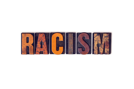 Racism Concept Isolated Letterpress Type