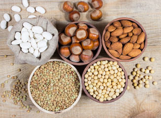 Natural products containing plant proteins.
