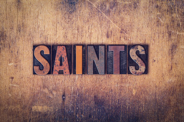 Saints Concept Wooden Letterpress Type