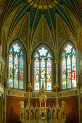 Fototapeta na wymiar Three Arched Windows Altar