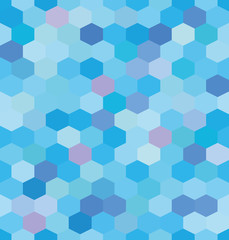 Fototapeta na wymiar Abstract background blue hexagons
