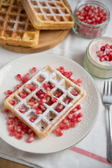 Belgische Waffeln zum Frühstück