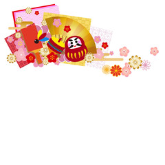 背景　和柄　縁起物　お正月